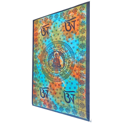 BlueBuddhistOmSymbolTapestryWallHangingwithSevenChakraSymbolBorder_500x500.jpg