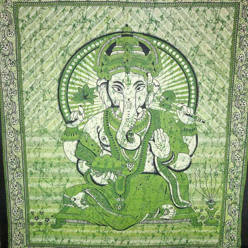 Green-Ganesha-Holding-Lotus-Flower-In-Batik-Style-Tie-Dye-Tapestry_Double-Size_500x500.jpg